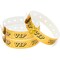VIP Wristbands, Gold Holographic Plastic Bracelets (9.75 x 0.65 in, 100 Pack)